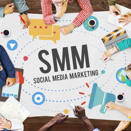 Social Media Marketing Online Business Concept